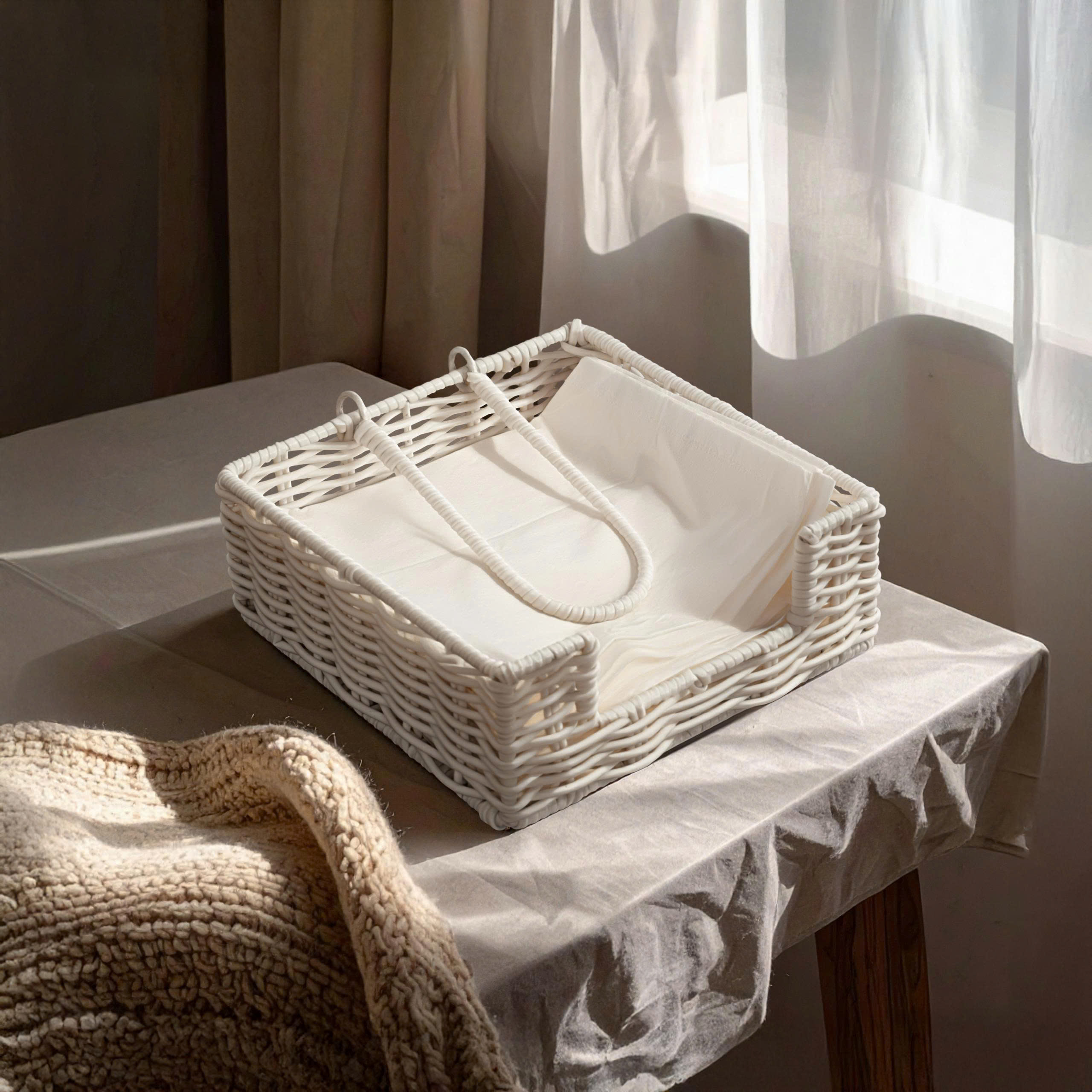 KHAY VUÔNG CÓ QUAI CẦM BÁN NGUYỆT